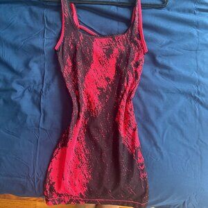 Urban Outfitters Women's Black and Red Dress